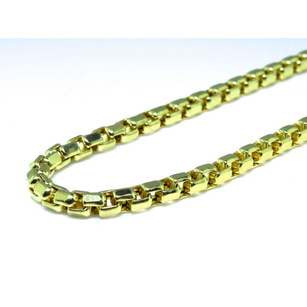 10k Yellow Gold Round Rolo Link Chain Necklace 2.3mm 